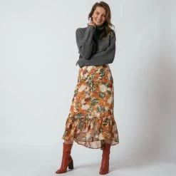 Jupe Longue à Volant Noémie | Jupe Longue 3 SUISSES 8 Jupe Longue à Volant Noémie | Jupe Longue 3 SUISSES -Chic Femme Soldes jupe longue a volant noemie 1236857 2 1140x1140