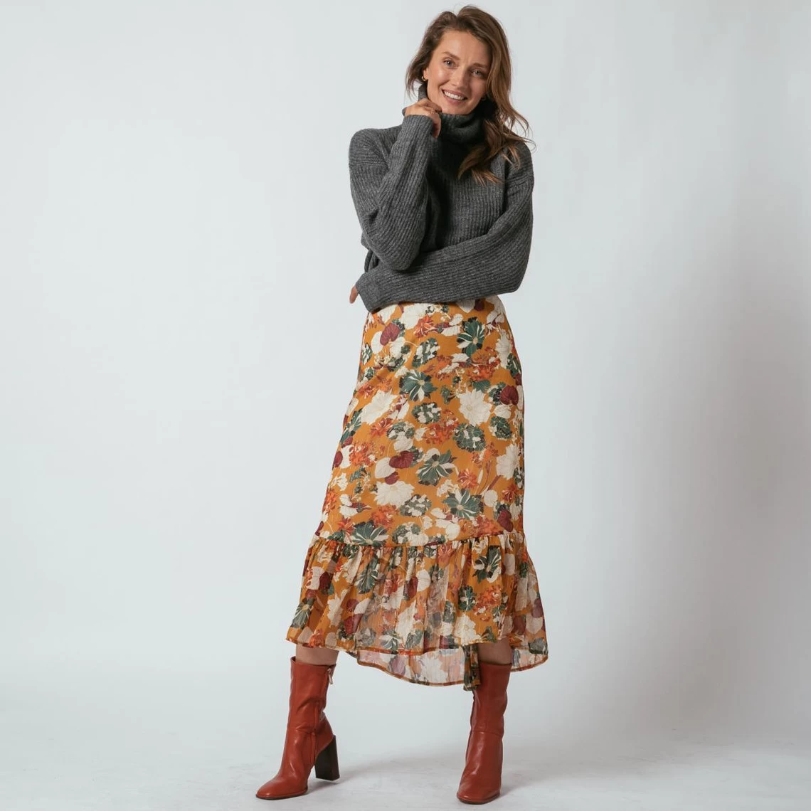 Jupe Longue à Volant Noémie | Jupe Longue 3 SUISSES 5 Jupe Longue à Volant Noémie | Jupe Longue 3 SUISSES – Image 3