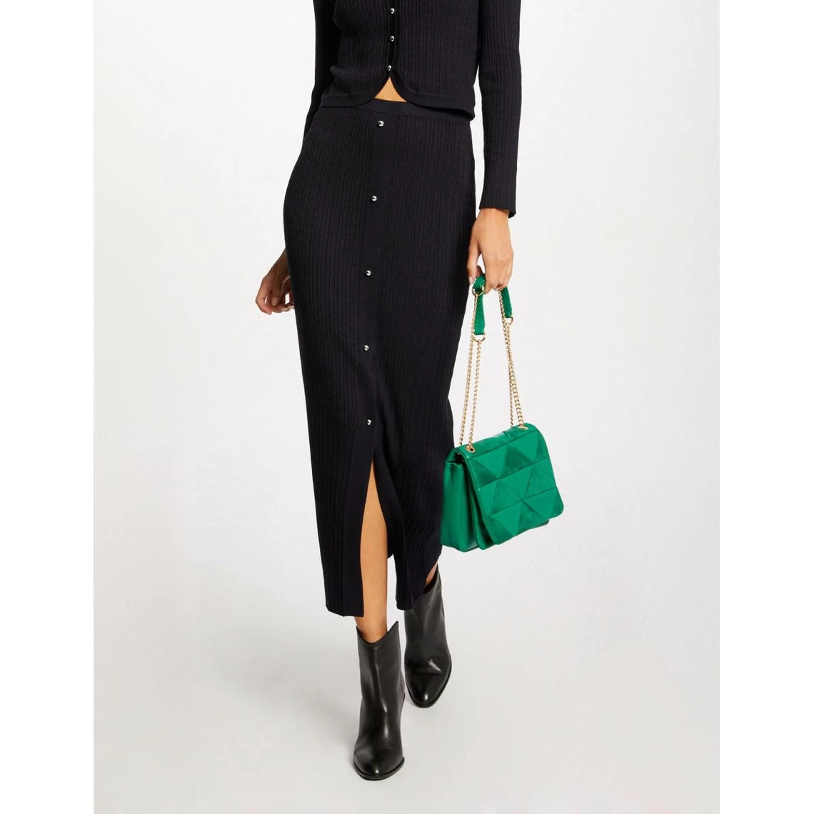 MORGAN Jupe Longue Droite En Tricot | 3 SUISSES 3 MORGAN Jupe Longue Droite En Tricot | 3 SUISSES