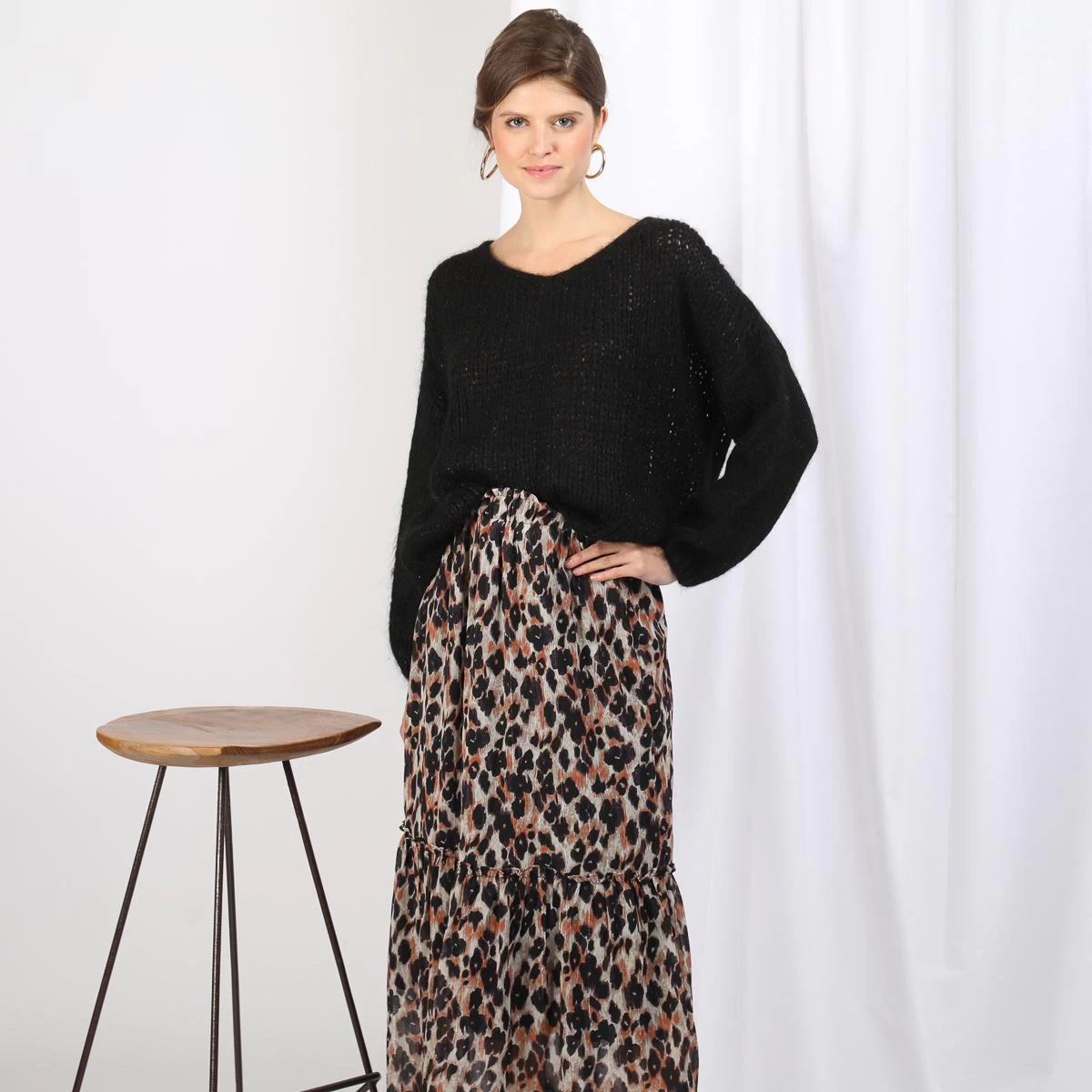 Jupe Longue Léopard Diego | Jupe Mi-longue 3 SUISSES 6 Jupe Longue Léopard Diego | Jupe Mi-longue 3 SUISSES – Image 4