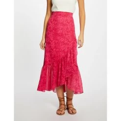 MORGAN Jupe Longue Portefeuille Imprimé Léopard | 3 SUISSES