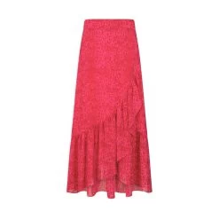 MORGAN Jupe Longue Portefeuille Imprimé Léopard | 3 SUISSES -Chic Femme Soldes jupe longue portefeuille imprime leopard rose 3508128 6984528 28 1140x1140