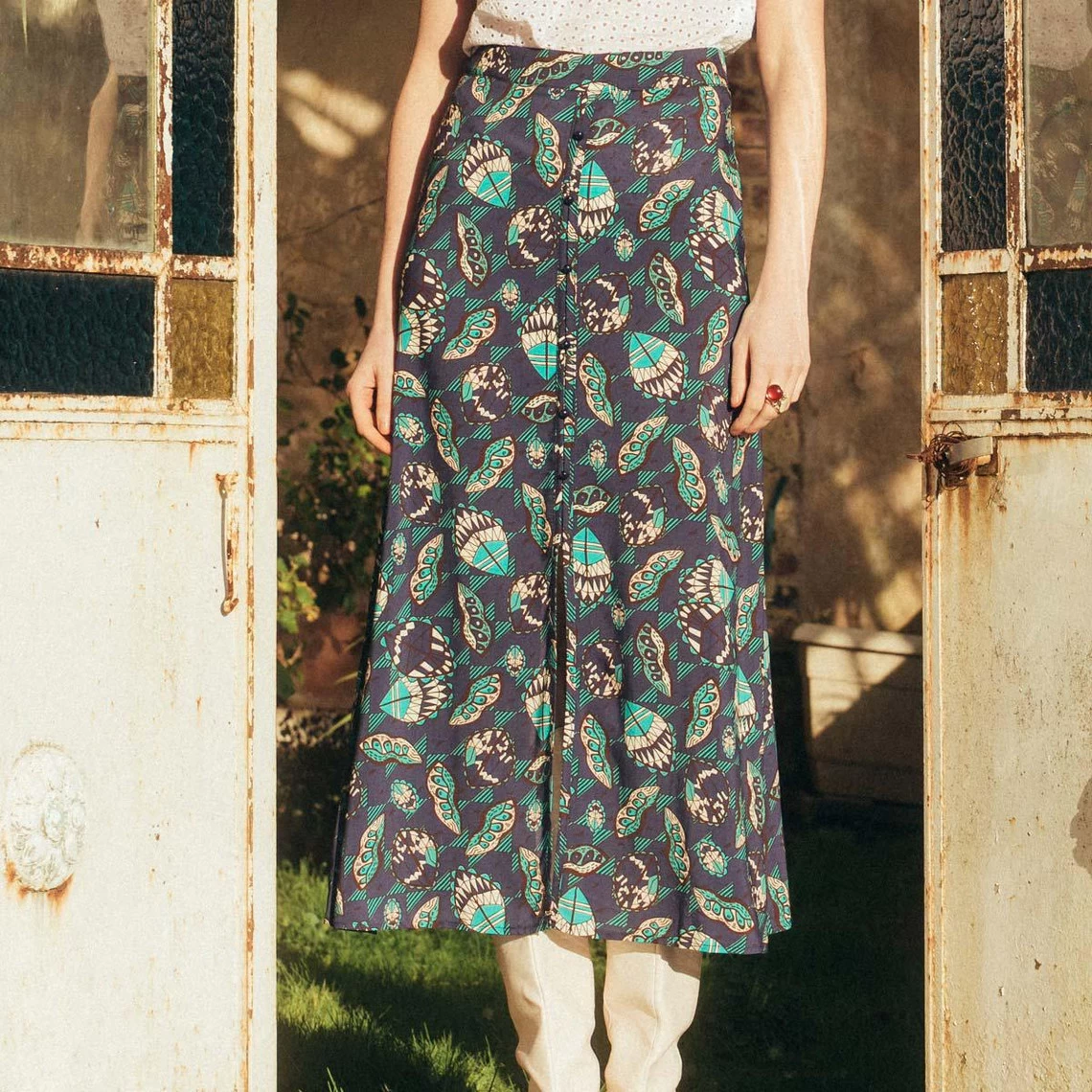 Jupe Mi-longue Boutonnée Caly Réédition | Jupe Mi-longue 3 SUISSES 3 Jupe Mi-longue Boutonnée Caly Réédition | Jupe Mi-longue 3 SUISSES