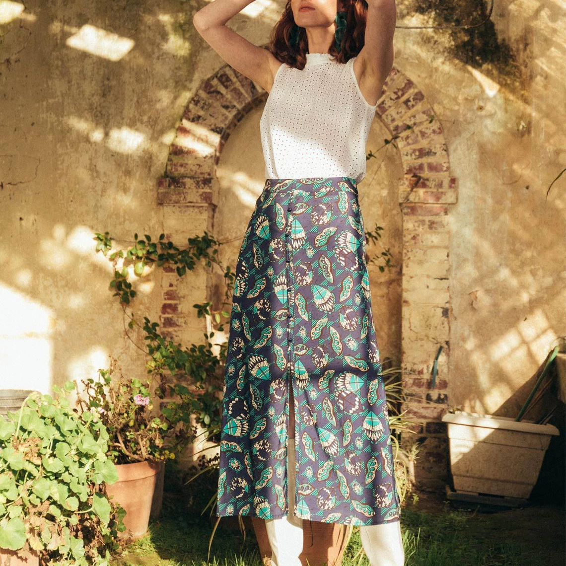 Jupe Mi-longue Boutonnée Caly Réédition | Jupe Mi-longue 3 SUISSES 5 Jupe Mi-longue Boutonnée Caly Réédition | Jupe Mi-longue 3 SUISSES – Image 3