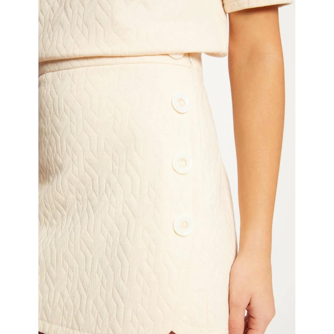 MORGAN Jupe Portefeuille Aspect Matelassé | 3 SUISSES 6 MORGAN Jupe Portefeuille Aspect Matelassé | 3 SUISSES – Image 4