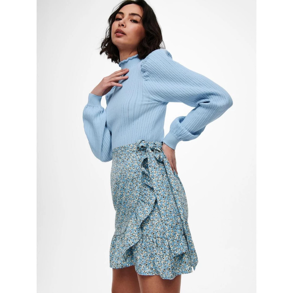 ONLY Jupe Portefeuille Bleu | 3 SUISSES 5 ONLY Jupe Portefeuille Bleu | 3 SUISSES – Image 3