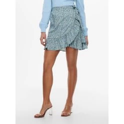 ONLY Jupe Portefeuille Bleu | 3 SUISSES