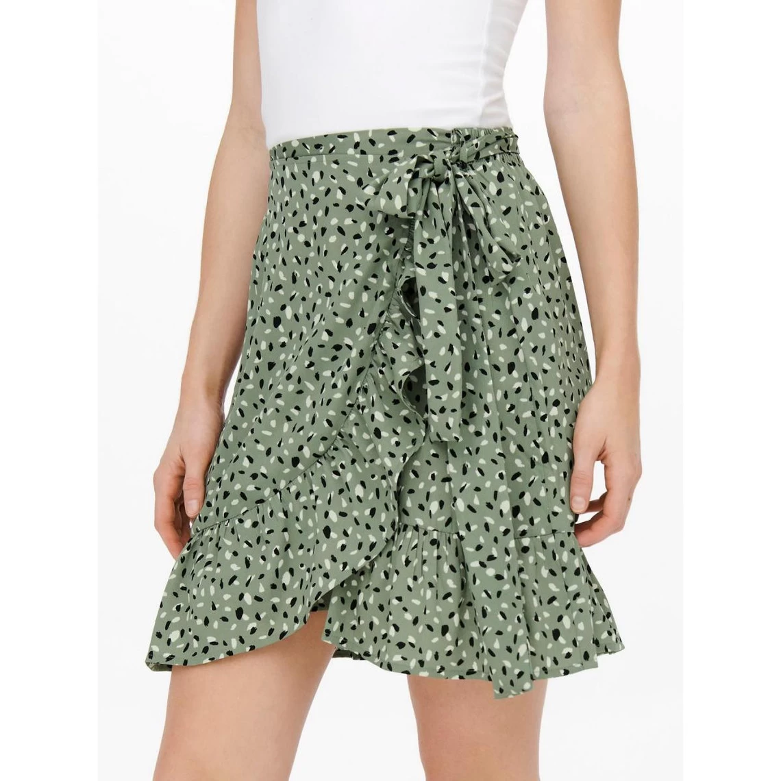 ONLY Jupe Portefeuille Vert | 3 SUISSES 6 ONLY Jupe Portefeuille Vert | 3 SUISSES – Image 4