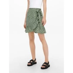 ONLY Jupe Portefeuille Vert | 3 SUISSES