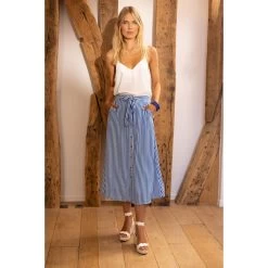 Jupe Rayée Boutonnée Devant Nora Réédition | Jupe Mi-longue 3 SUISSES 8 Jupe Rayée Boutonnée Devant Nora Réédition | Jupe Mi-longue 3 SUISSES -Chic Femme Soldes jupe rayee boutonnee devant nora reedition 1198213 1 1140x1140