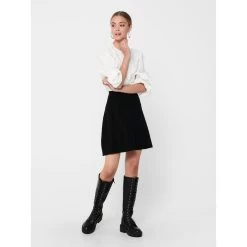 ONLY Jupe Trapèze Noir | 3 SUISSES 7 ONLY Jupe Trapèze Noir | 3 SUISSES -Chic Femme Soldes jupe trapeze noir 15206713 3436222 1 1140x1140