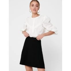 ONLY Jupe Trapèze Noir | 3 SUISSES 9 ONLY Jupe Trapèze Noir | 3 SUISSES -Chic Femme Soldes jupe trapeze noir 15206713 3436222 5 1140x1140