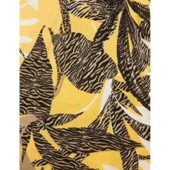 MORGAN Robe Ajustée Imprimé Végétal | 3 SUISSES 11 MORGAN Robe Ajustée Imprimé Végétal | 3 SUISSES -Chic Femme Soldes robe ajustee imprime vegetal jaune 3251337 5786229 29 1140x1140