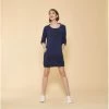 Robe Courte Cintrée Manches 3/4 Bas Côtelé Et Poches Femme - Bleu Indigo | 3 SUISSES 1 Robe Courte Cintrée Manches 3/4 Bas Côtelé Et Poches Femme - Bleu Indigo | 3 SUISSES -Chic Femme Soldes robe courte cintree manches 34 bas cotele et poches femme bleu indigo 1051143 1140x1140