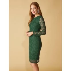 Robe De Soirée En Dentelle Avec Corsage Doublé | 3 SUISSES 9 Robe De Soirée En Dentelle Avec Corsage Doublé | 3 SUISSES -Chic Femme Soldes robe de soiree en dentelle avec corsage double 3431706 6603796 96 1140x1140