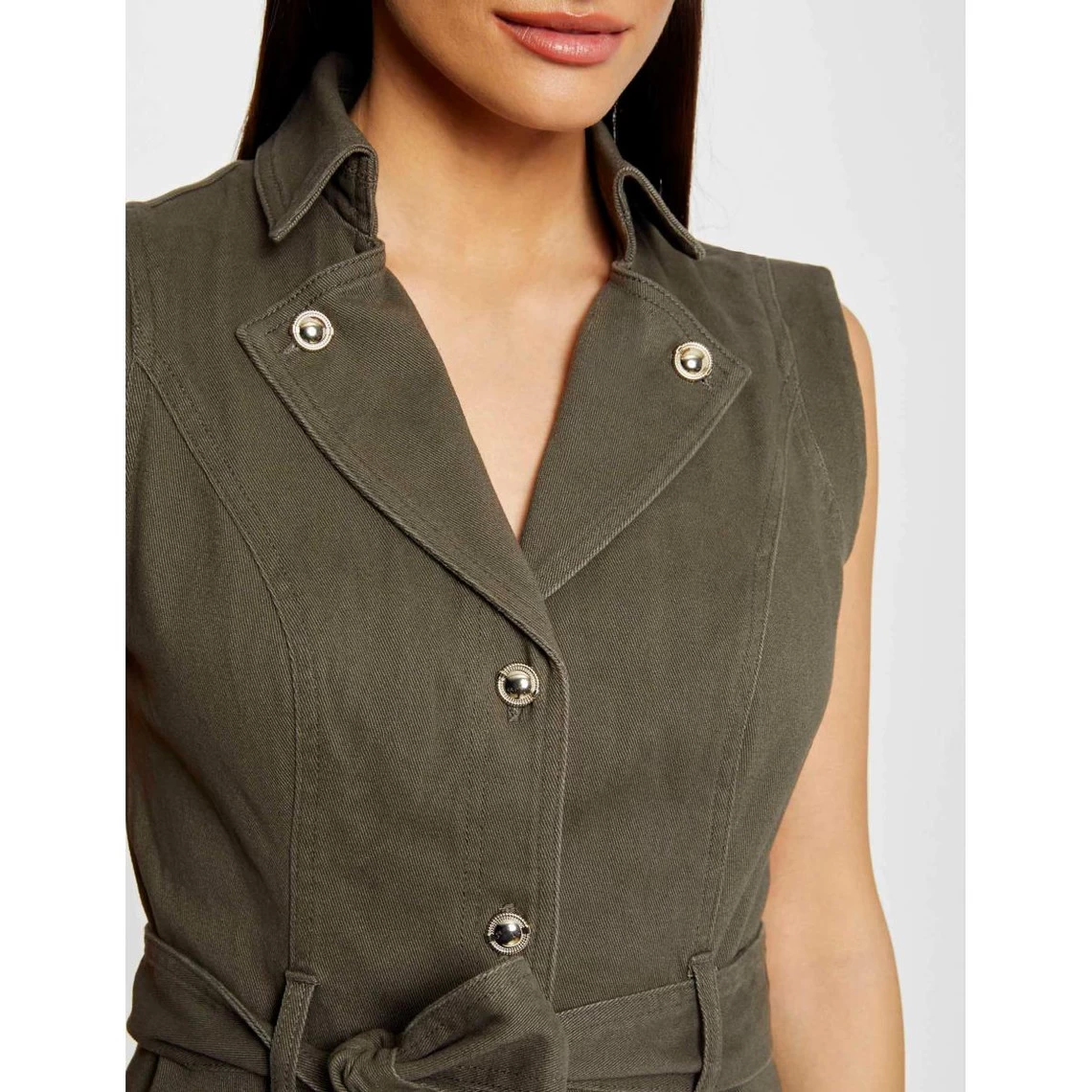 MORGAN Robe Droite Boutonnée Ceinturée | 3 SUISSES 6 MORGAN Robe Droite Boutonnée Ceinturée | 3 SUISSES – Image 4