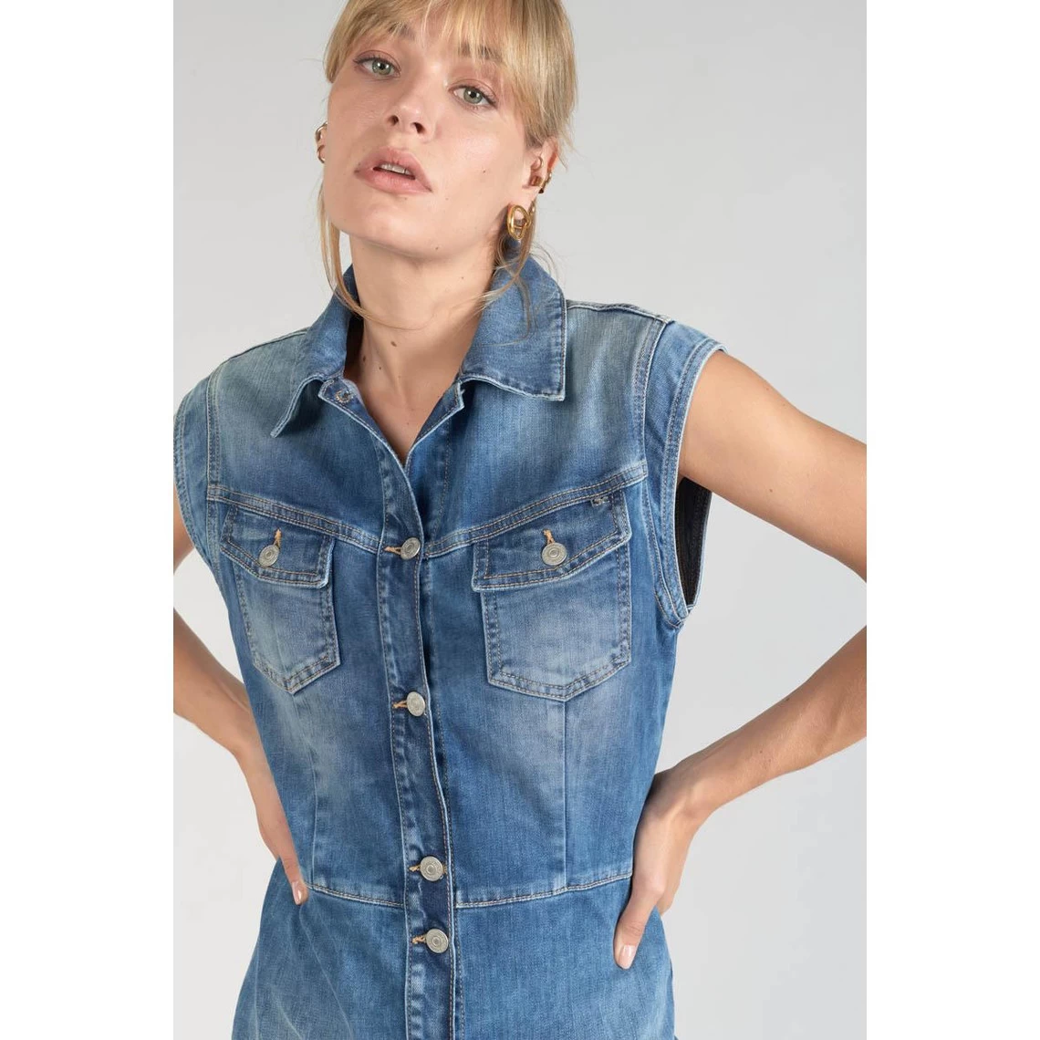 LE TEMPS DES CERISES Robe Droite En Jeans DIDEROT | 3 SUISSES 5 LE TEMPS DES CERISES Robe Droite En Jeans DIDEROT | 3 SUISSES – Image 3