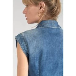LE TEMPS DES CERISES Robe Droite En Jeans DIDEROT | 3 SUISSES 12 LE TEMPS DES CERISES Robe Droite En Jeans DIDEROT | 3 SUISSES -Chic Femme Soldes robe droite en jeans diderot 3518266 7028990 90 1140x1140