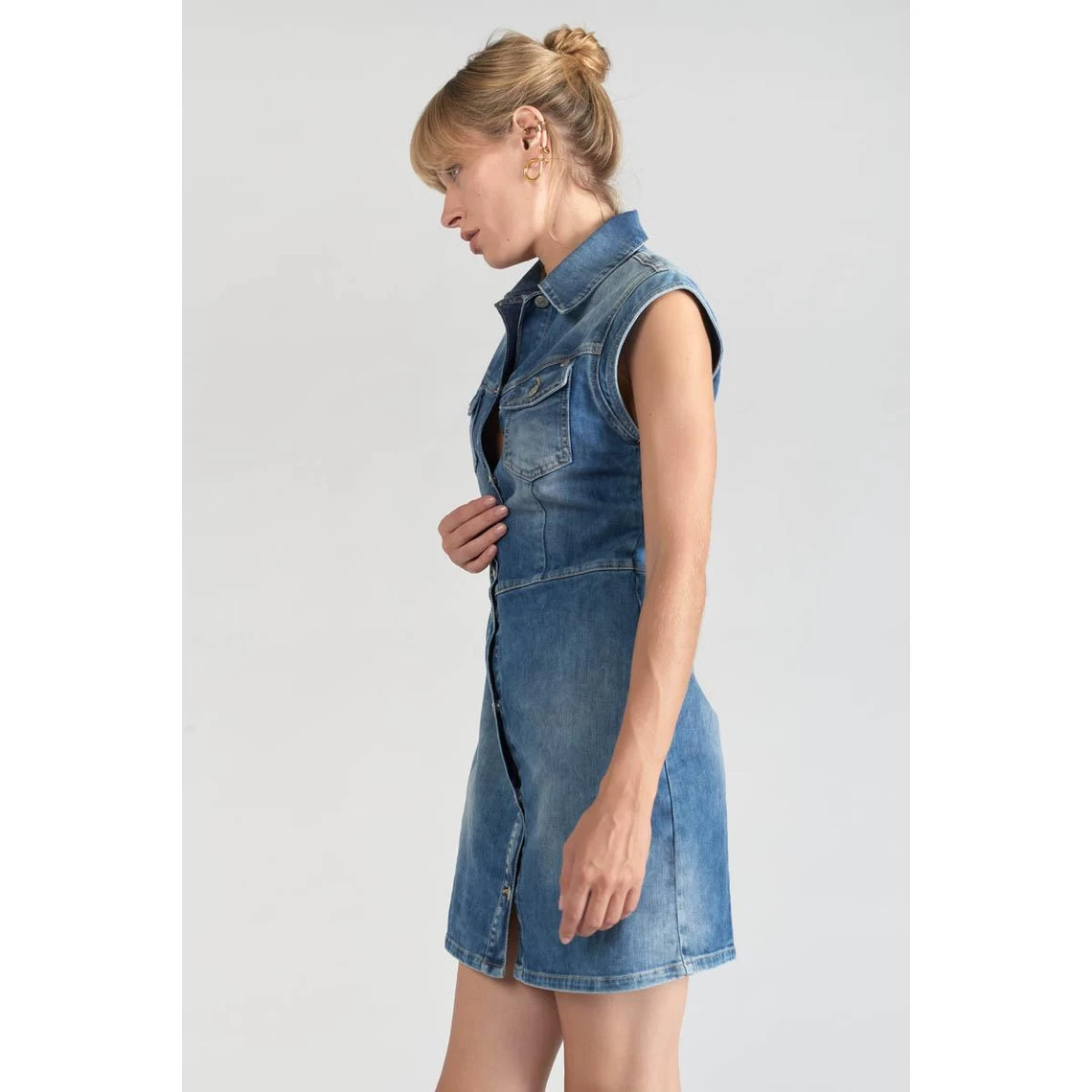 LE TEMPS DES CERISES Robe Droite En Jeans DIDEROT | 3 SUISSES 7 LE TEMPS DES CERISES Robe Droite En Jeans DIDEROT | 3 SUISSES – Image 5