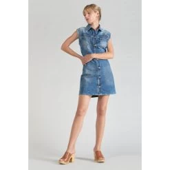 LE TEMPS DES CERISES Robe Droite En Jeans DIDEROT | 3 SUISSES 14 LE TEMPS DES CERISES Robe Droite En Jeans DIDEROT | 3 SUISSES -Chic Femme Soldes robe droite en jeans diderot 3518266 7028994 94 1140x1140