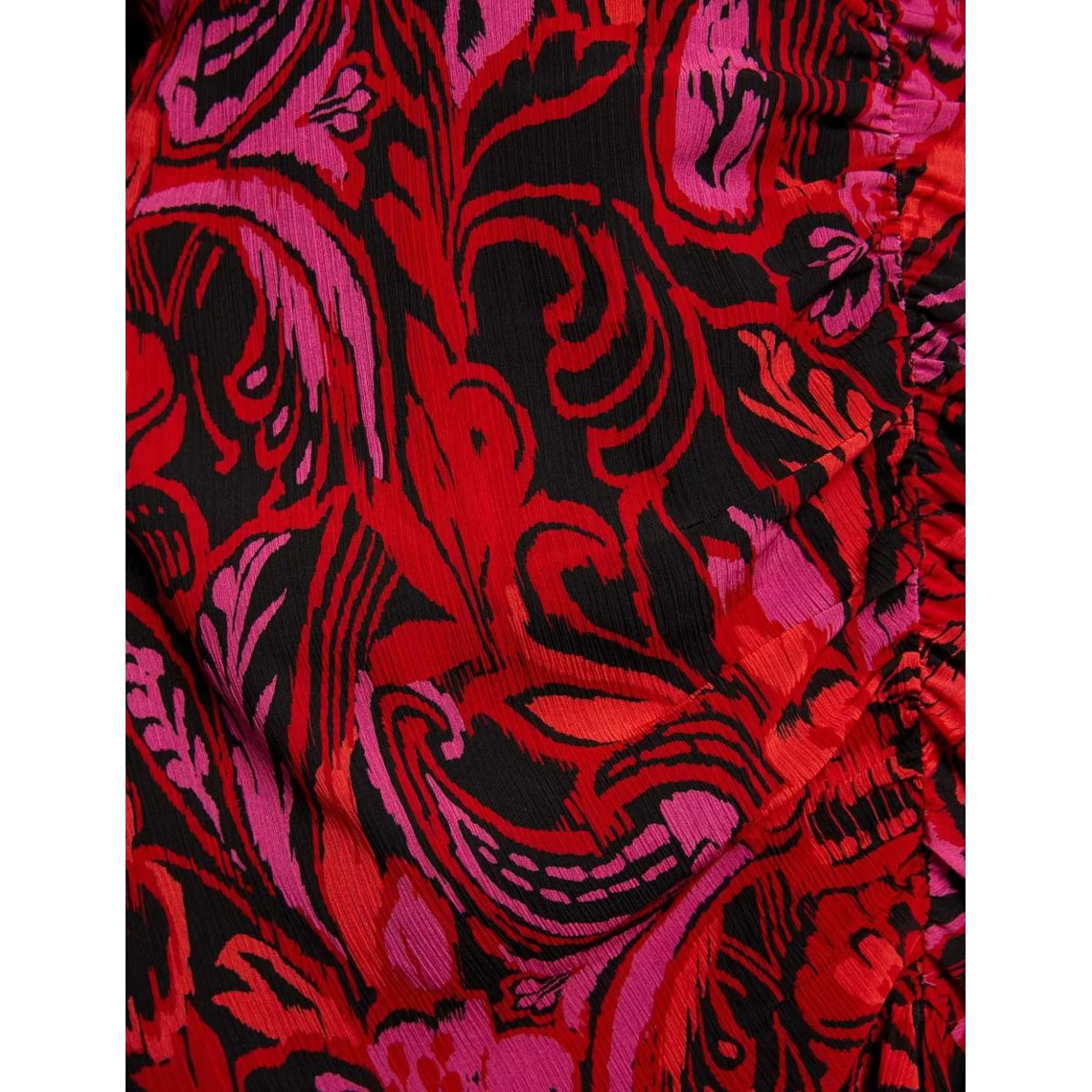 MORGAN Robe Droite Froncée Imprimé Végétal | 3 SUISSES 7 MORGAN Robe Droite Froncée Imprimé Végétal | 3 SUISSES – Image 5