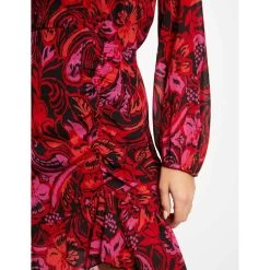 MORGAN Robe Droite Froncée Imprimé Végétal | 3 SUISSES 13 MORGAN Robe Droite Froncée Imprimé Végétal | 3 SUISSES -Chic Femme Soldes robe droite froncee imprime vegetal multico 3508030 6984120 20 1140x1140