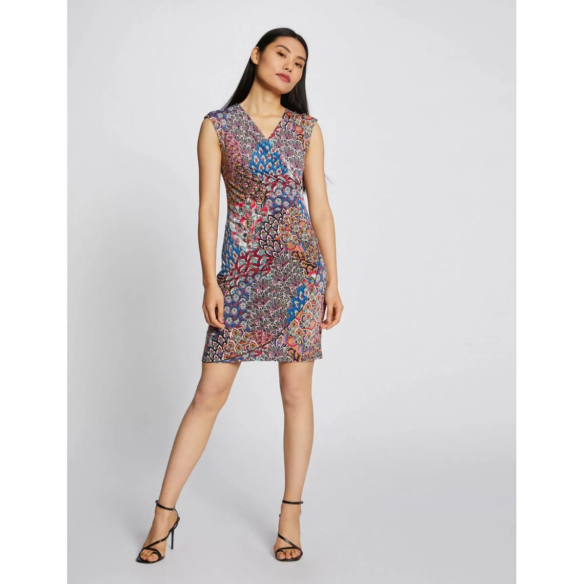 MORGAN Robe Droite Imprimé Abstrait | Robe Courte 3 SUISSES 4 MORGAN Robe Droite Imprimé Abstrait | Robe Courte 3 SUISSES – Image 2