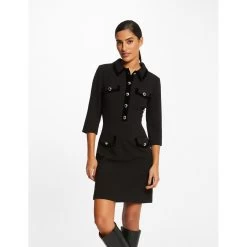 MORGAN Robe Droite Manches 3/4 NOIR | 3 SUISSES