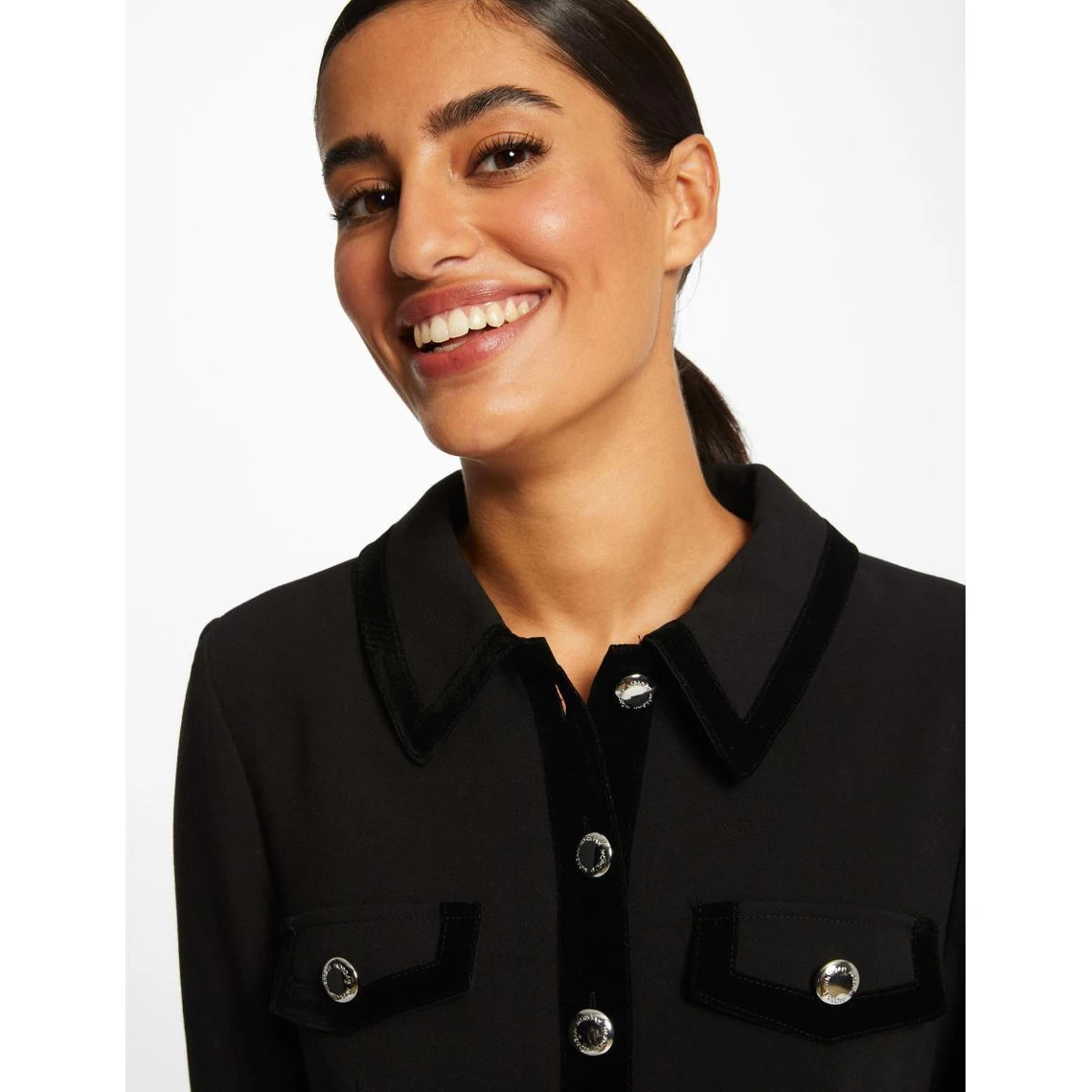 MORGAN Robe Droite Manches 3/4 NOIR | 3 SUISSES 8 MORGAN Robe Droite Manches 3/4 NOIR | 3 SUISSES – Image 6