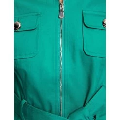 MORGAN Robe Droite Manches Courtes Ceinturée | 3 SUISSES -Chic Femme Soldes robe droite manches courtes ceinturee vert moyen 3507780 6982952 52 1140x1140