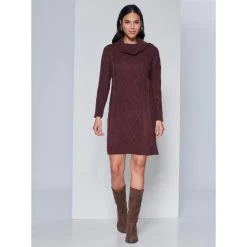 Robe En Tricot Avec Galons Sur Le Devant | 3 SUISSES 8 Robe En Tricot Avec Galons Sur Le Devant | 3 SUISSES -Chic Femme Soldes robe en tricot avec galons sur le devant 3431734 6603906 6 1140x1140
