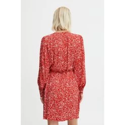 ICHI Robe IHCAROLINA DR - Rouge | 3 SUISSES 12 ICHI Robe IHCAROLINA DR - Rouge | 3 SUISSES -Chic Femme Soldes robe ihcarolina dr 3424702 2 1140x1140