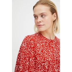 ICHI Robe IHCAROLINA DR - Rouge | 3 SUISSES 13 ICHI Robe IHCAROLINA DR - Rouge | 3 SUISSES -Chic Femme Soldes robe ihcarolina dr 3424702 3 1140x1140