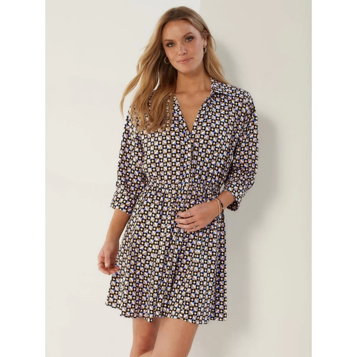 Robe Imprimée Avec Jupe Flottante | 3 SUISSES 3 Robe Imprimée Avec Jupe Flottante | 3 SUISSES
