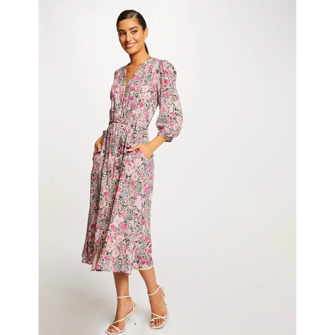 MORGAN Robe Longue Droite Imprimé Floral | 3 SUISSES 4 MORGAN Robe Longue Droite Imprimé Floral | 3 SUISSES – Image 2