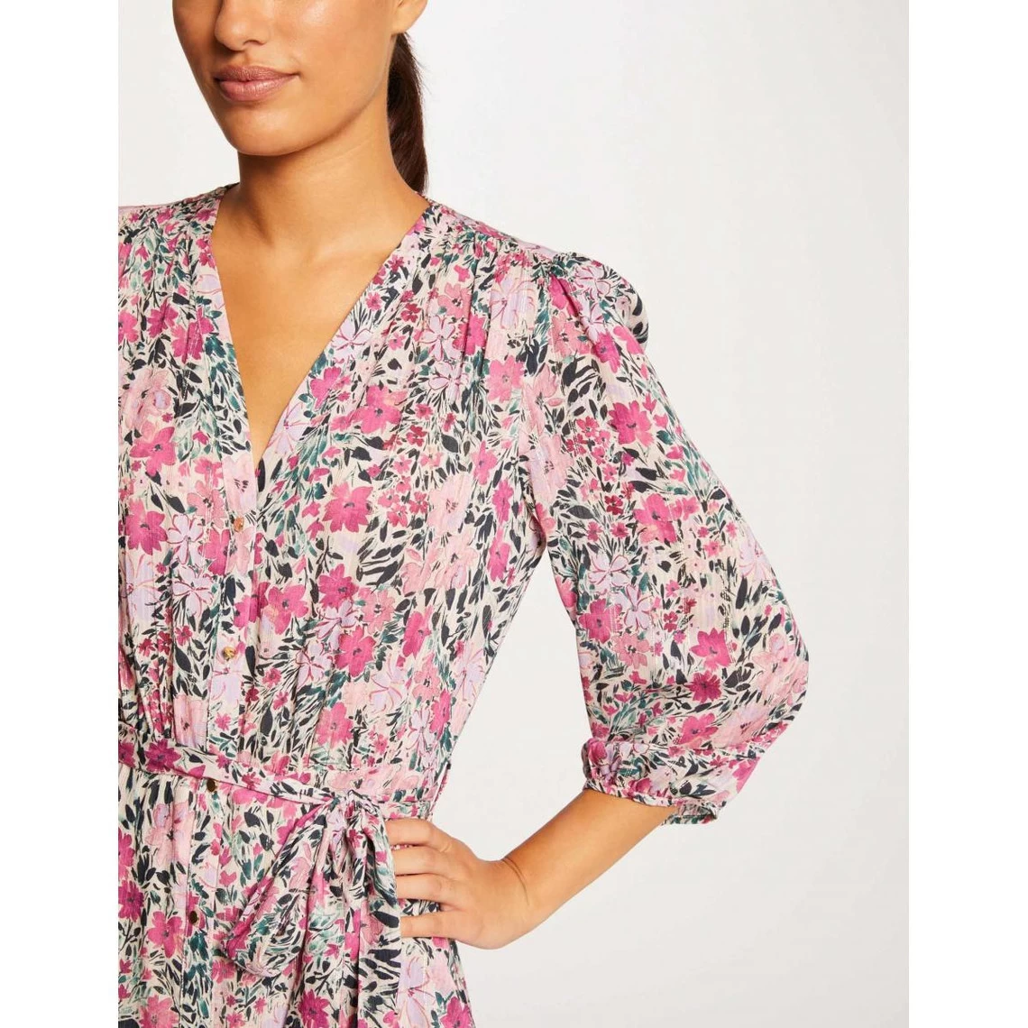 MORGAN Robe Longue Droite Imprimé Floral | 3 SUISSES 5 MORGAN Robe Longue Droite Imprimé Floral | 3 SUISSES – Image 3