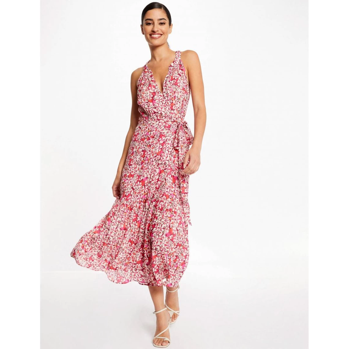 MORGAN Robe Longue évasée Imprimé Floral | 3 SUISSES 4 MORGAN Robe Longue évasée Imprimé Floral | 3 SUISSES – Image 2