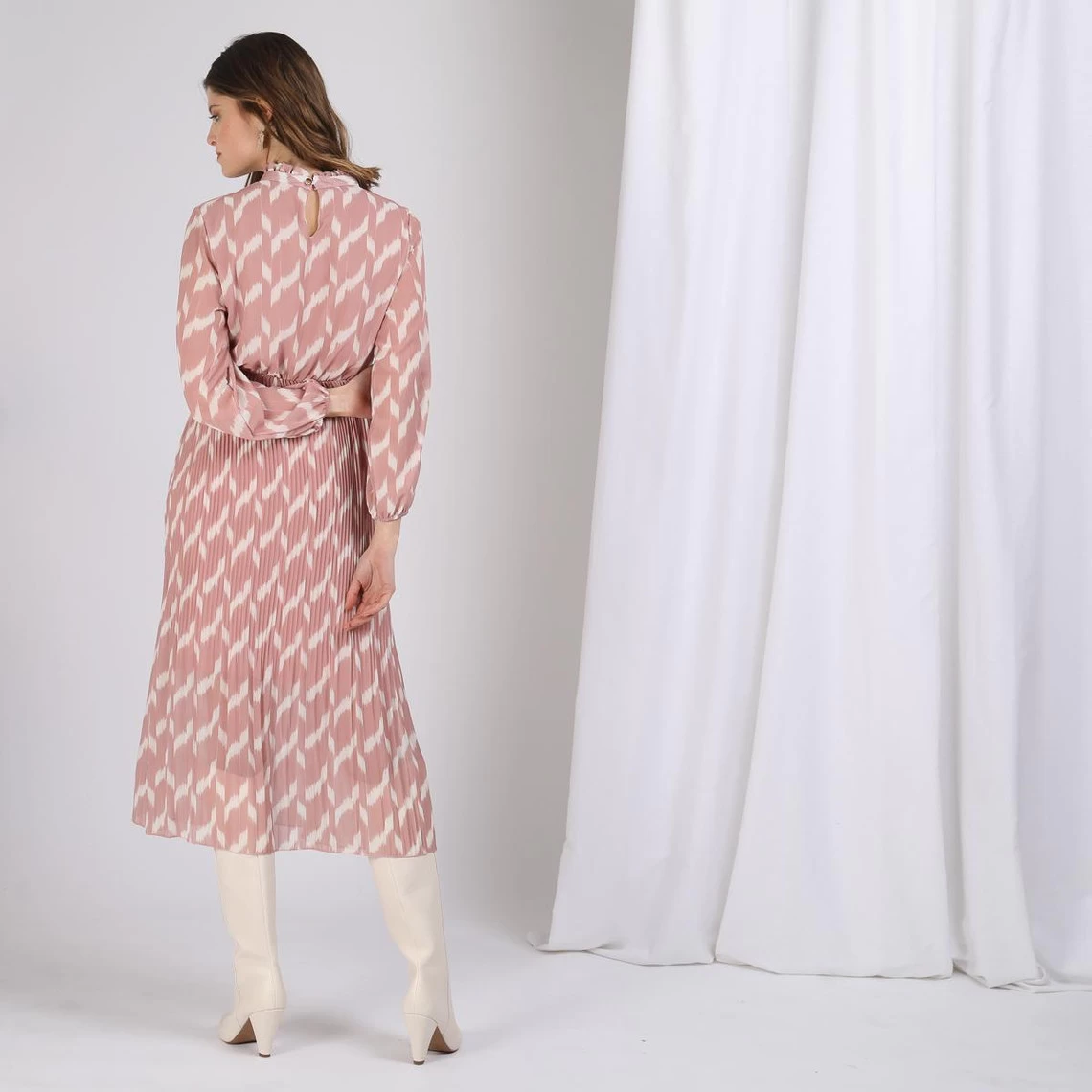 Robe Longue Plissée Clara | Robe Longue 3 SUISSES 5 Robe Longue Plissée Clara | Robe Longue 3 SUISSES – Image 3