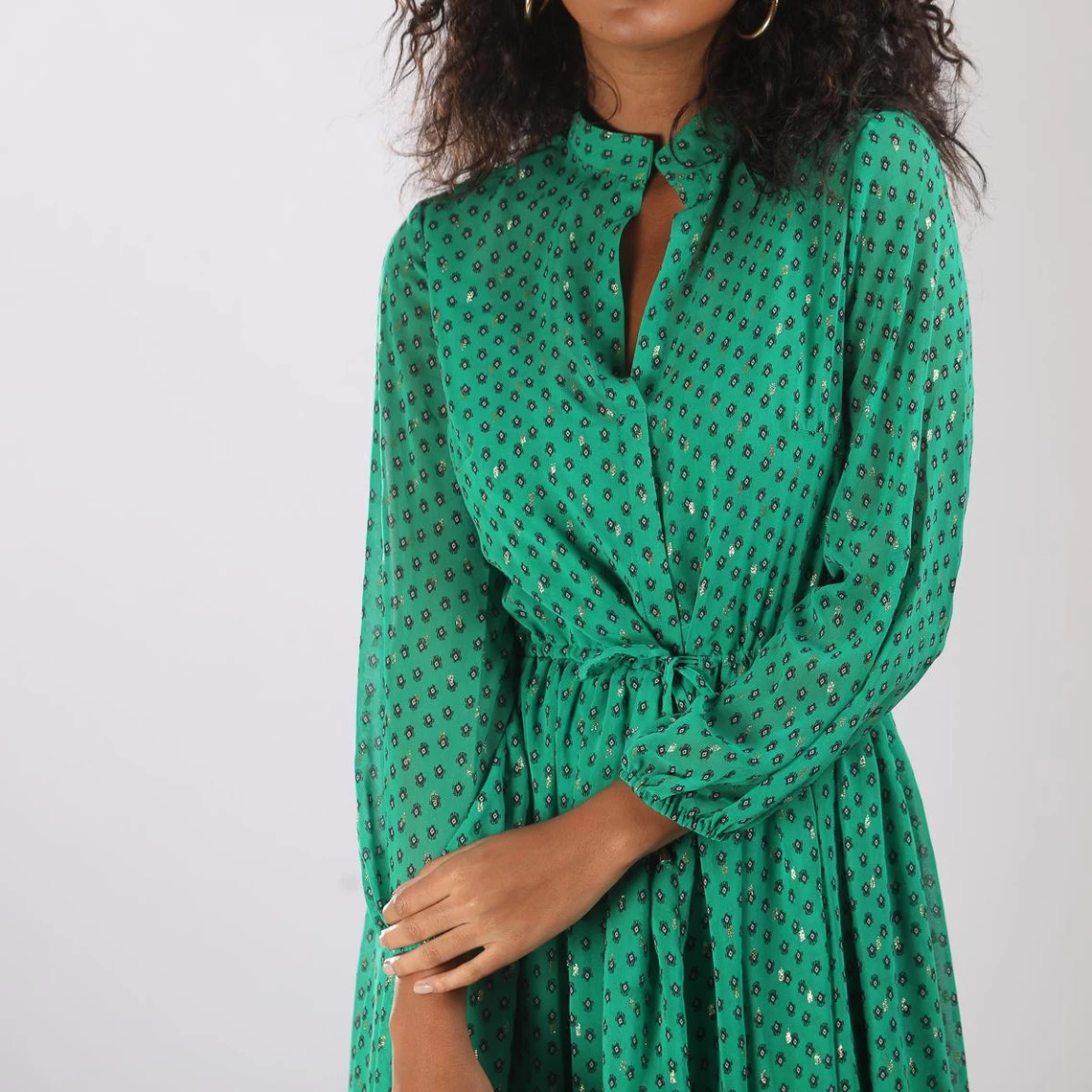 Robe Manches Longues Imprimé Géométrique Inès | Robe Longue 3 SUISSES 7 Robe Manches Longues Imprimé Géométrique Inès | Robe Longue 3 SUISSES – Image 5