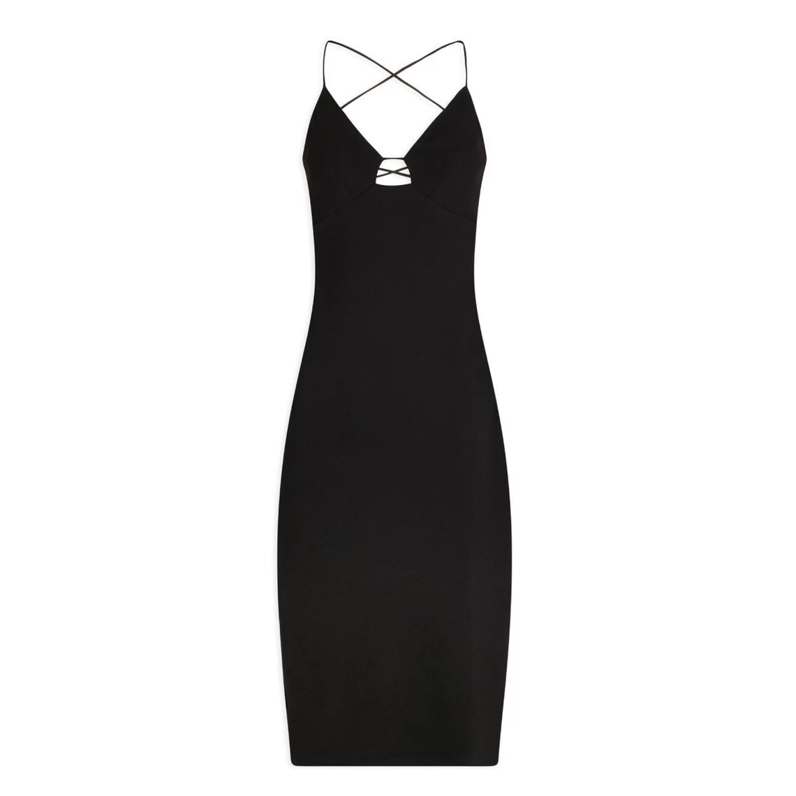 MORGAN Robe Midi Droite Avec Laçage NOIR | 3 SUISSES 5 MORGAN Robe Midi Droite Avec Laçage NOIR | 3 SUISSES – Image 3