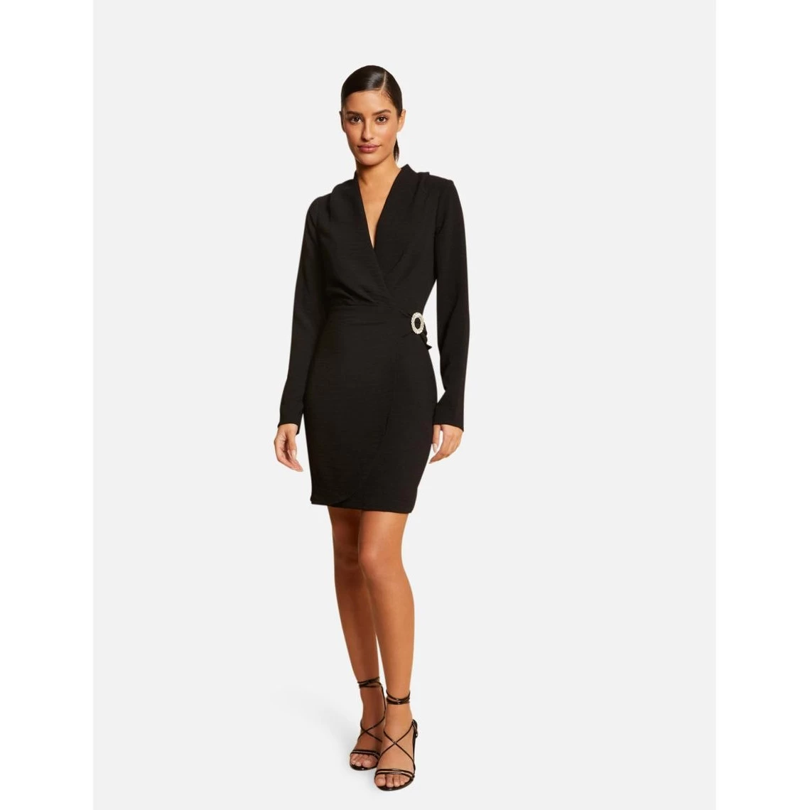 MORGAN Robe Portefeuille Avec Boucle NOIR | 3 SUISSES 4 MORGAN Robe Portefeuille Avec Boucle NOIR | 3 SUISSES – Image 2