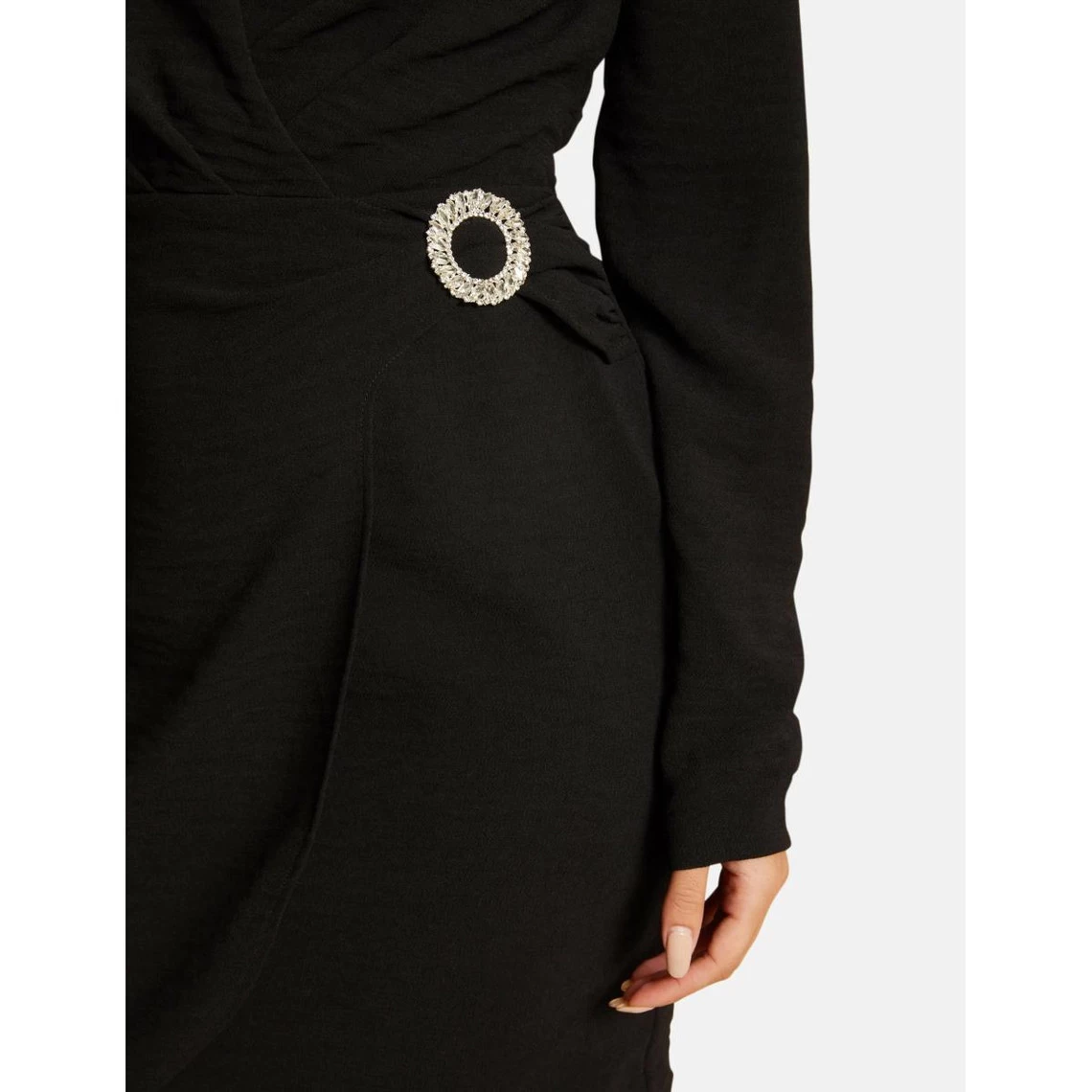 MORGAN Robe Portefeuille Avec Boucle NOIR | 3 SUISSES 6 MORGAN Robe Portefeuille Avec Boucle NOIR | 3 SUISSES – Image 4