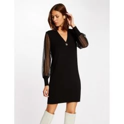 MORGAN Robe Pull Droite à Manches En Dentelle | 3 SUISSES