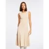 MORGAN Robe Pull évasée Sans Manches | 3 SUISSES 2 MORGAN Robe Pull évasée Sans Manches | 3 SUISSES -Chic Femme Soldes robe pull evasee sans manches beige clair 3473924 6855406 6 1140x1140