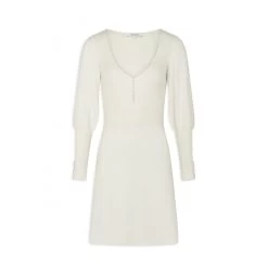 MORGAN Robe Pull Patineuse Avec Col En V | 3 SUISSES -Chic Femme Soldes robe pull patineuse avec col en v beige 3408976 6478412 12 1140x1140