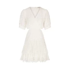 MORGAN Robe Trapèze Broderie Anglaise | 3 SUISSES -Chic Femme Soldes robe trapeze broderie anglaise ecru 3508444 6985866 66 1140x1140