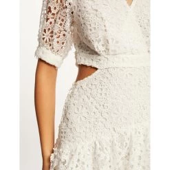 MORGAN Robe Trapèze Broderie Anglaise | 3 SUISSES -Chic Femme Soldes robe trapeze broderie anglaise ecru 3508444 6985868 68 1140x1140