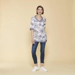 Robe Tunique Imprimée Femme - Imprimé Bleu | Tunique 3 SUISSES 13 Robe Tunique Imprimée Femme - Imprimé Bleu | Tunique 3 SUISSES -Chic Femme Soldes robe tunique imprimee femme imprime bleu 978203 1140x1140