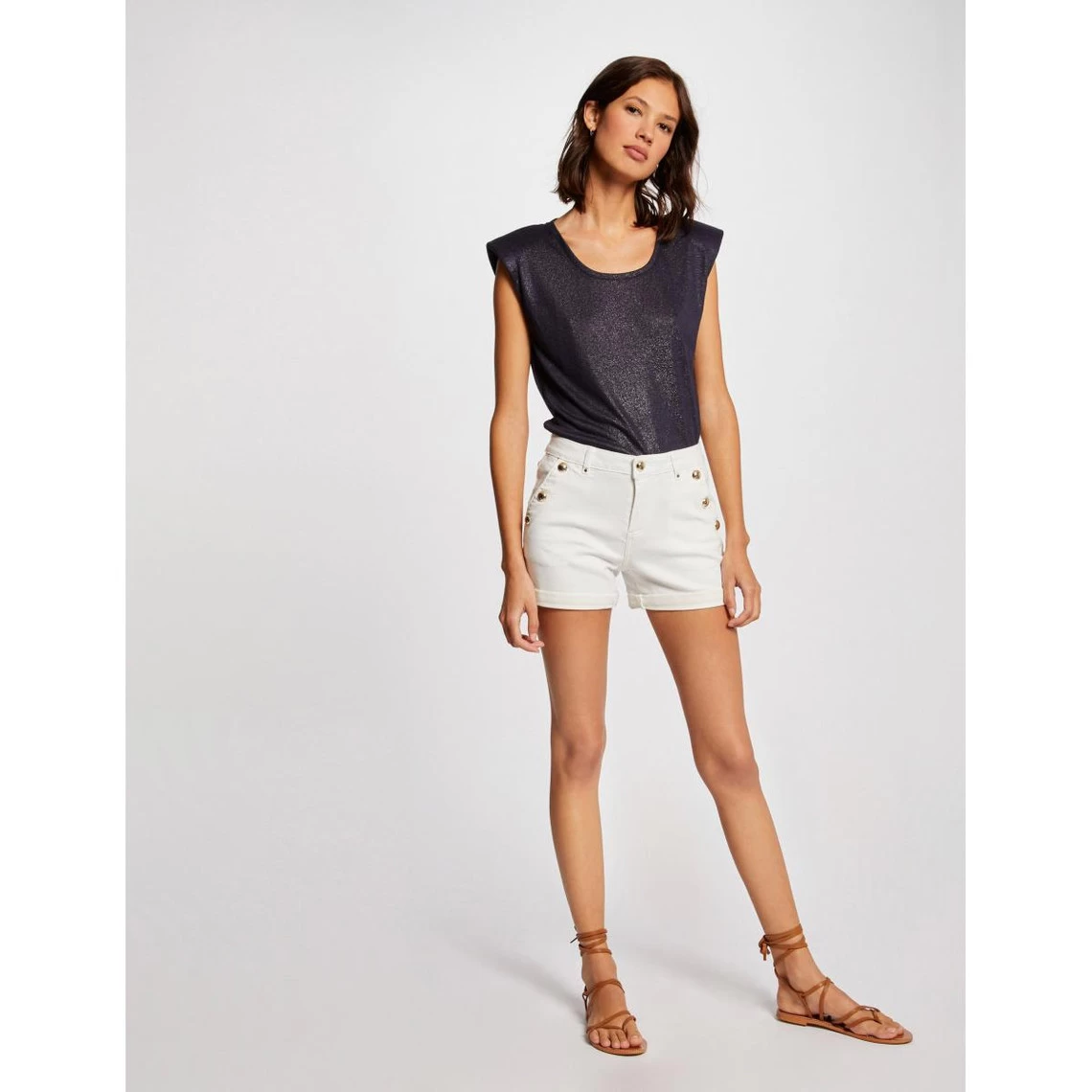 MORGAN Short Ajusté à Pont En Jean | 3 SUISSES 4 MORGAN Short Ajusté à Pont En Jean | 3 SUISSES – Image 2