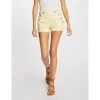 MORGAN Short Ajusté à Pont | 3 SUISSES 2 MORGAN Short Ajusté à Pont | 3 SUISSES -Chic Femme Soldes short ajuste a pont jaune paille 3393110 6376980 80 1140x1140